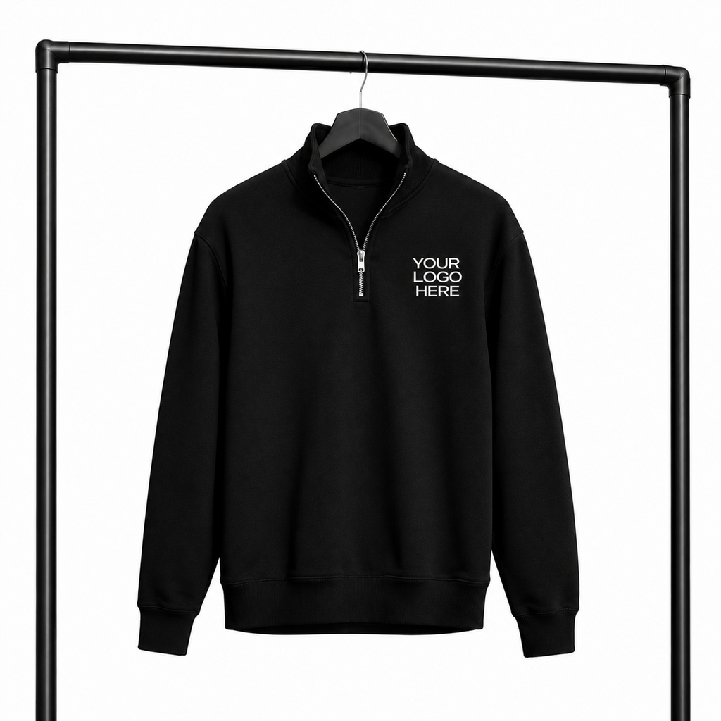Quater Zip Sweat Shirt