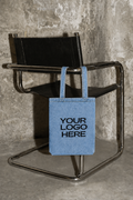 Denim Tote Bag With Pocket